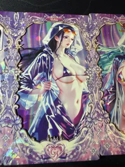 One Piece 3 x Character Anime Waifu Long Cards Car Wash Girls Hancock Robin - Image 3