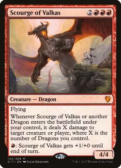 Scourge of Valkas - Non-Foil - Commander 2017 - 142 | MTG Card - Image 1
