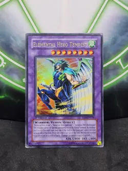 Yugioh Elemental Hero Tempest EEN-EN034 Ultra Rare 1st Edition MP - Image 1