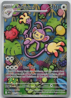 Ambipom 107/094 Illustration Rare Phantasmal Flames Pokemon NM/M - Image 1