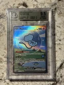 Mew EX 232/091 SIR BGS 9.5 GEM MINT (Pokemon Paldean Fates 2024) - Image 1