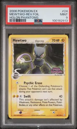 Pokemon EX Holon Phantoms Mewtwo Delta Species Reverse Holo PSA 9 24/110 2006 - Image 1