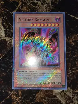 Yugioh Retro Pack 2 Victory Dragon RP02-EN098 Secret Foil Bleed NM/MINT! - Image 1