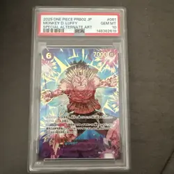 PSA 10 Monkey D. Luffy SEC SP EB02-061 2025 ONE PIECE Card Japanese - Image 1