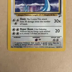 Dragonair 22/130 - LP Condition- Base Set 2 - 2000 Pokemon Card TCG - Image 4