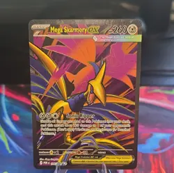 Pokemon TCG Mega Skarmory EX POR 106/094 Foil 260 HP Card English - Image 1