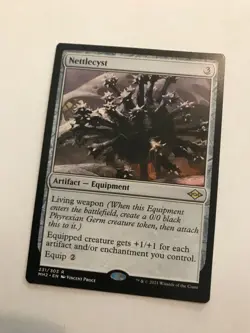 Nettlecyst : MtG NM Modern Horizons 2 ENGLISH #231; living weapon rare - Image 1