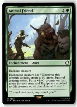 Animal Friend 72 Rare Universes Beyond: Fallout Magic: The Gathering Near Mint - Image 1