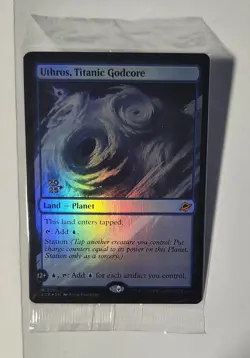 Uthros, Titanic Godcore Prerelease Foil #260- Edge of Eternities NM Sealed - Image 1