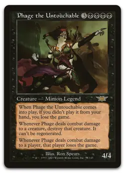 Phage the Untouchable #78 (LP) Legions LGN Magic MTG - Image 1
