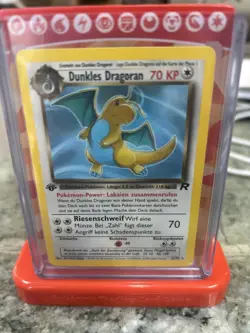 DUNKLES DRAGORAN GERMAN-1ST EDITION POKEMON ROCKET 2000 LP - Image 1