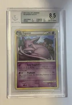ENG BGS 8.5 Pokemon Espeon 2011 Call of Legends Holo Rare Card 4/95 NM-MT+ - Image 1