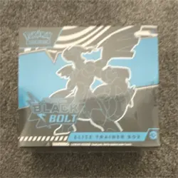 Pokemon Black Bolt Elite Trainer Box Black Bolt 1 Box English Card Stock TCG - Image 1