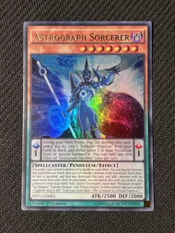Yugioh! Astrograph Sorcerer PEVO-EN001 Ultra Rare 1st Ed NM Near Mint x1 Holo - Image 1