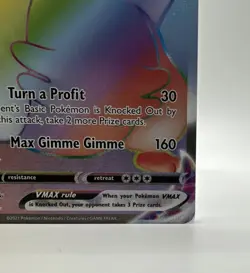 Greedent VMAX 272/264 Rainbow - Fusion Strike - Pokemon TCG, NM - Image 4