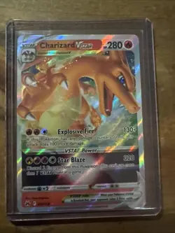 Pokemon TCG Charizard VSTAR Crown Zenith Holo Ultra Rare - Image 1