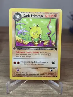 Pokemon Card - Dark Primeape Team Rocket 43/82 1st Edition Uncommon - Image 1