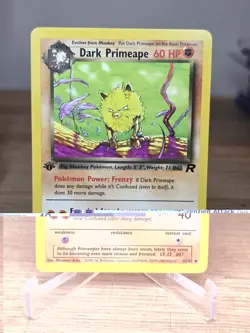 Pokemon Card - Dark Primeape Team Rocket 43/82 1st Edition Uncommon - Image 3