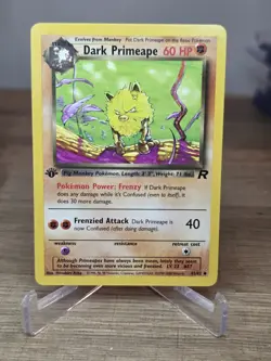 Pokemon Card - Dark Primeape Team Rocket 43/82 1st Edition Uncommon - Image 5