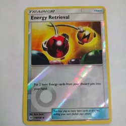 Reverse Holo Energy Retrieval 116/149 Uncommon SM Base Set Pokemon TCG - Image 1