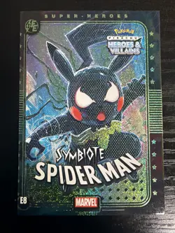 Pokemon Pikachu Heroes & Villains Flash Edition #E8 Symbiote Spider Man Green - Image 1