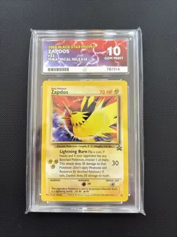 Pokemon TCG Ace 10 Gem Mint Black Star Promo Movie Release #23 Zapdos - Image 1