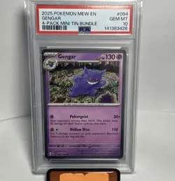 Gengar Pokemon 151 Cosmos Holo Sam's Club Exclusive 094/165 PSA 10 GEM MT POP 68 - Image 1