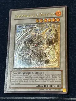 Doom Kaiser Dragon Grey Misprint Csoc Ultimate Rare 1st Ed Yugioh - Image 1