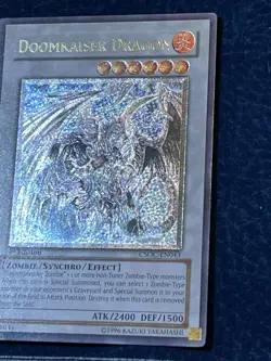 Doom Kaiser Dragon Grey Misprint Csoc Ultimate Rare 1st Ed Yugioh - Image 3