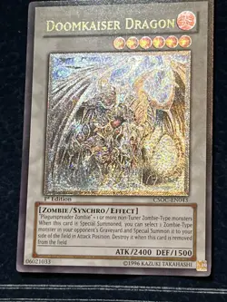 Doom Kaiser Dragon Grey Misprint Csoc Ultimate Rare 1st Ed Yugioh - Image 4