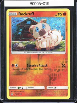 Pokemon TCG Rockruff 75/131 Forbidden Light Reverse Holo B0005 - Image 1