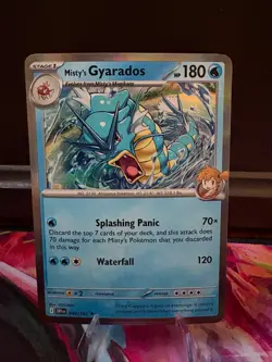 Misty's Gyarados 049/182 - Pokemon SV10: Destined Rivals - Rare Holo - NM - Image 1