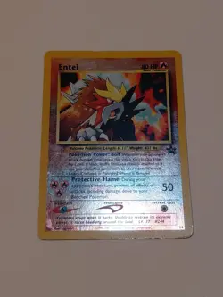 Entei Movie 3 Promo Unlimited Reverse Holo Rare Pokemon TCG HP/DMG - Image 1