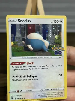 Snorlax 055/078 Cosmos Holo Promo Pokemon Go NM - SWIRL 🌀 - Image 3