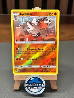 Lycanroc 76/131 Forbidden Light Rare NM 2018 Reverse Holo - Image 1