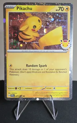 3x 🌀Swirl🌀Stamped 30th Anniversary Pokemon Day 2026 Pikachu 051/162 Near MInt - Image 3