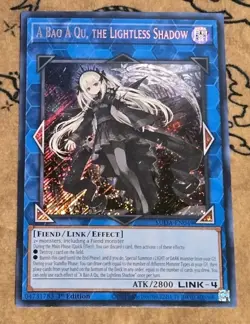 Yugioh A Bao A Qu, the Lightless Shadow SUDA-EN049 1st Edition Secret Rare NM - Image 1