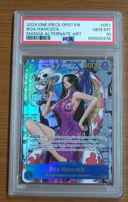 2024 One Piece Boa Hancock Manga Alternate Art #051 PSA 10 GEM MINT - Image 1