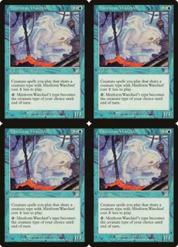 4x MTG 2003 MISTFORM WARCHIEF - ILLUSION CREATURE - MAGIC CARD x4 copies - Image 1