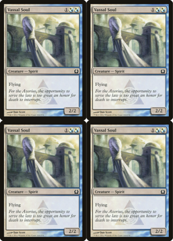 4x MTG 2012 VASSAL SOUL - SPIRIT CREATURE - MAGIC CARD x4 copies - Image 1