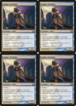 4x MTG 2012 JUDGE'S FAMILIAR - BIRD CREATURE - NM MAGIC CARD x4 copies UNCOMMON - Image 1