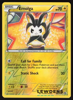 Emolga - 49/113 - Uncommon Reverse Holo - Legendary Treasures - Pokemon Card - 2 - Image 1