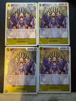OP05-102 Gedatsu One Piece TCG Card OP05 Awakening Of The New Era x4 Playset - Image 1