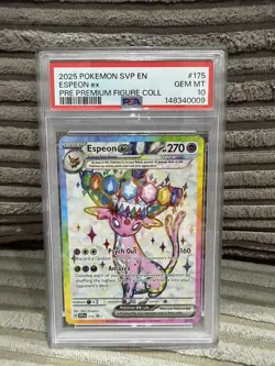 PSA 10 Espeon ex 175 SVP Promo Prismatic Evolutions Graded Pokemon Card - Image 1