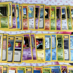 Lot of 62 Pokemon Base Set Cards Non Holo Collection Vintage WotC HP/MP/LP #1 - Image 3