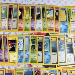 Lot of 62 Pokemon Base Set Cards Non Holo Collection Vintage WotC HP/MP/LP #1 - Image 4