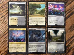 MTG Orzhov (Black white) - Utility Land Lot - x6 NM regular MTG Commander - Image 1