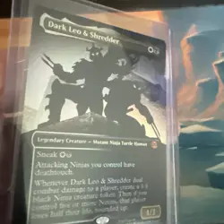 Dark Leo & Shredder (Borderless) Teenage Mutant Ninja Turtles Foil - Image 2
