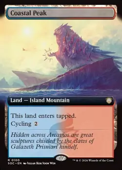 Coastal Peak X1 EXTENDED ART-NM/M- Commander: Secrets of Strixhaven - Image 1