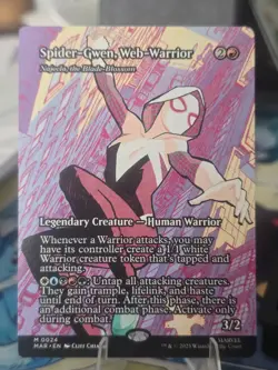 MTG: Spider Gwen, Web-Warrior (Borderless) - #24 - Spider-Man - Regular - NM - Image 3